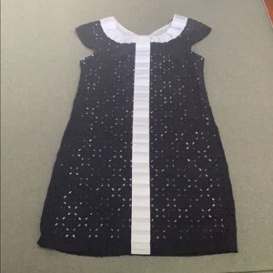 Navy and white dress, size 7